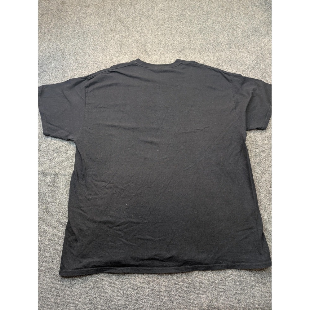 Port & Company Shirt Mens 2XL Black KLOS 95½ Radio Logo Graphic Tee Retro - Picture 5 of 5